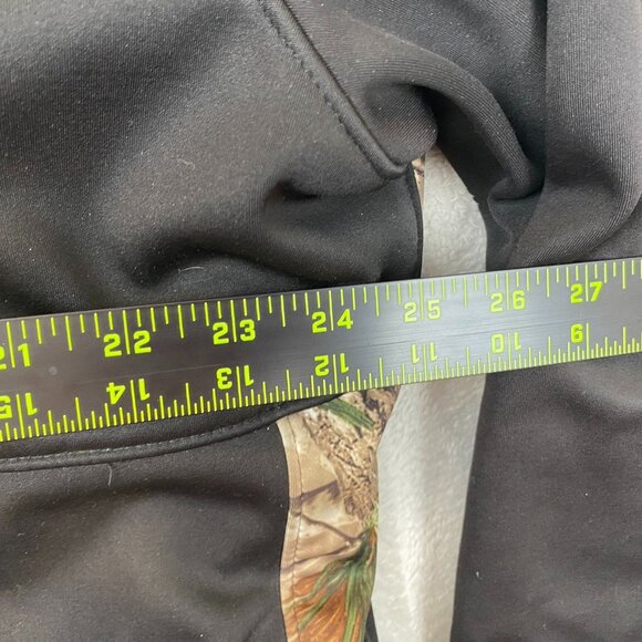 Realtree Mens Softshell Jacket 2XL (50-52) Black Camo Full Zip Hunting Outdoors - Picture 5 of 9